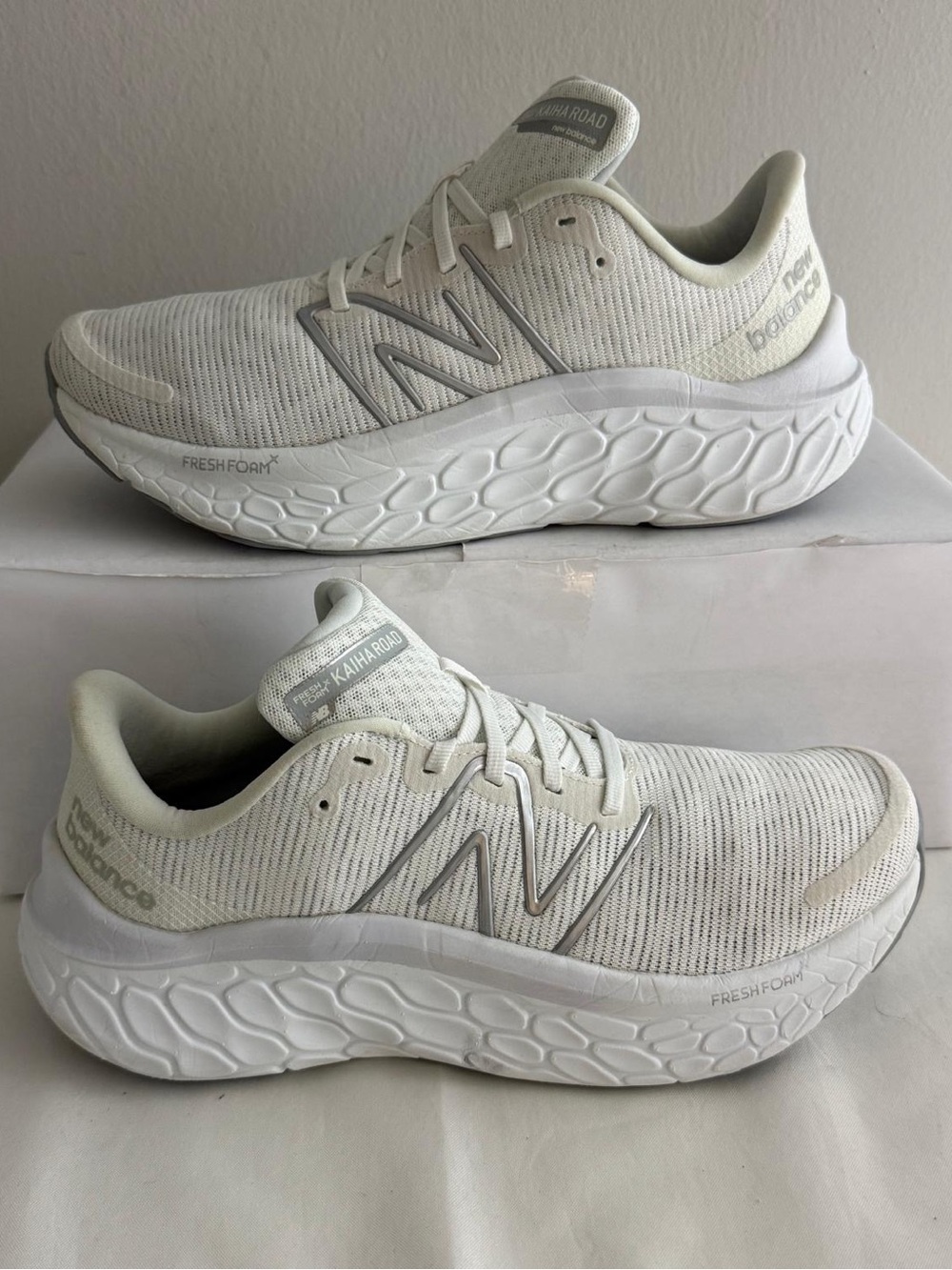 New Balance Fresh Foam X Kaiha Road Running  White Gray Women’s 11 Men’s 9.5